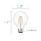 Luxrite G25 LED Light Bulbs 5W (60W Equivalent) 550LM 5000K Bright White Dimmable E26 Base 6-Pack LR21620-6PK - alternate 7
